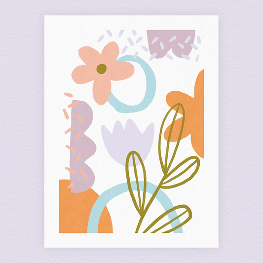 Jardin pastel (A4 ou 30x40) * Affiche à l'unité