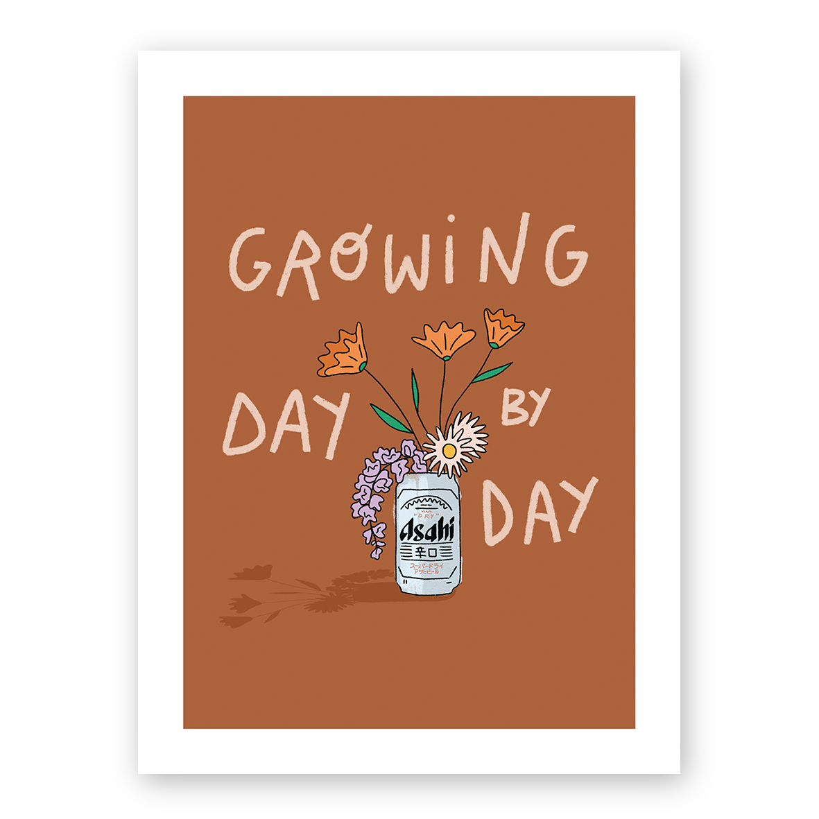 Growing day by day (A4 ou 30x40) * Affiche à l'unité