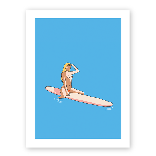 Surfing (A4 ou 30x40) * Affiche à l'unité